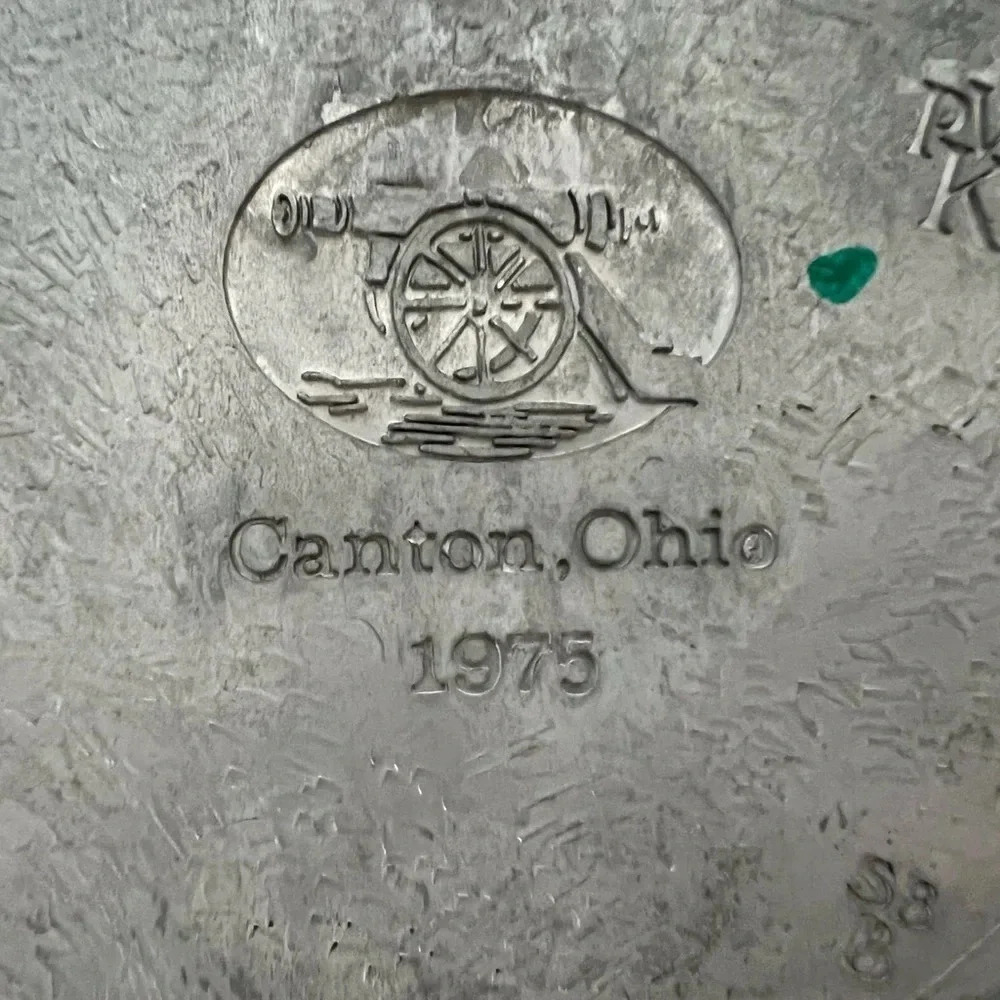 1975 Canton Ohio -Wilton Columbia PA The Great American Revolution pewter plate - Picture 9 of 9